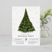 Invitation En Aluminium Élégant classique Foil Noël Foil Invitati (Debout devant)