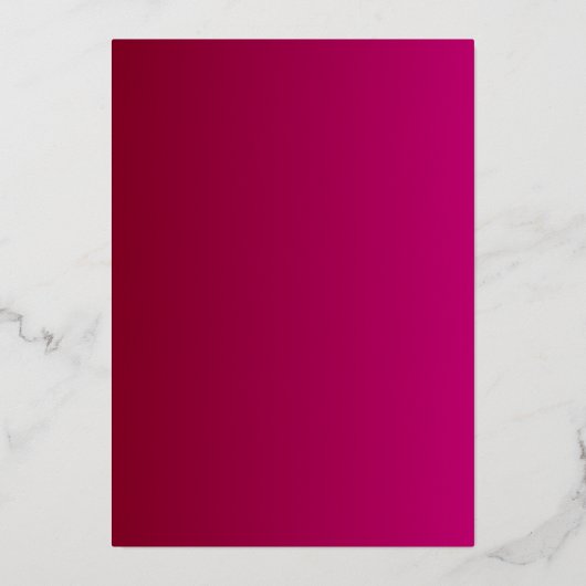 Invitation En Aluminium Élégant classique Magenta et or Enregistrer la dat (Verso)