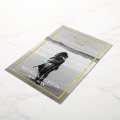 Invitation En Aluminium Élégant Enregistrer la Date (Rotation)