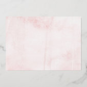 Invitation En Aluminium Elégant Floral QUATRE 4e anniversaire Real (Verso)