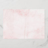 Invitation En Aluminium Élégant Floral SIX 6e anniversaire Real (Verso)