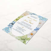 Invitation En Aluminium Elegant Floral Wedding (Rotation)