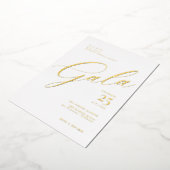Invitation En Aluminium Élégant Gala de calligraphie de Cravate noire d'en (Rotation)
