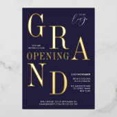 Invitation En Aluminium Élégant lancement d'entreprise Logo d'entreprise M (Recto)