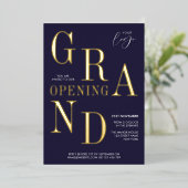 Invitation En Aluminium Élégant lancement d'entreprise Logo d'entreprise M (Debout devant)