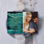 Invitation En Aluminium Elégant Las Vegas Photo Mariage Enregistrer La Dat<br><div class="desc">Célébrez dans le style avec cette photo mariage élégante et très tendance, véritable feuille d'or pressée enregistrer les cartes de date. Le texte et la photo modèles sont faciles à personnaliser et votre famille et vos amis seront ravis de recevoir ces fabuleux remerciements. Les éléments mariages correspondants se trouvent dans...</div>