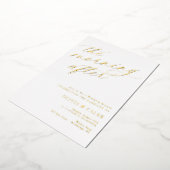 Invitation En Aluminium Élégant Le Matin Après Brunch Mariage (Rotation)