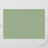 Invitation En Aluminium Elegant Magnolia Enregistrer la date (Verso)