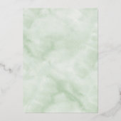 Invitation En Aluminium Élégant Mariage de Monogramme Eucalyptus à huile d (Verso)