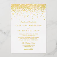 Élégant Mariage de points de confetti à huile pres