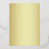 Invitation En Aluminium Élégant Mariage Emerald Green Gold (Verso)