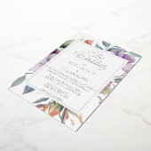 Invitation En Aluminium Élégant Mariage floral (Rotation)