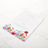 Invitation En Aluminium Elégant Mariage floral neutre (Rotation)