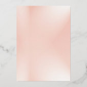 Invitation En Aluminium Élégant Mariage Floral Rose Sauvage Enregistrer La (Verso)