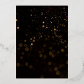 Invitation En Aluminium Élégant Mariage Galaxy Géode Rose & Or (Verso)