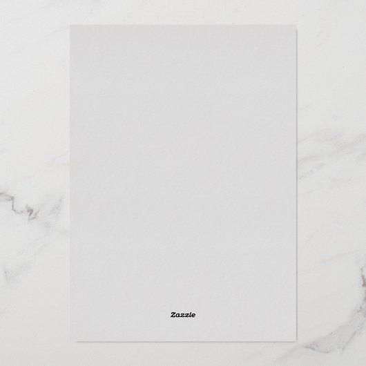 Invitation En Aluminium Élégant Mariage gris script argent (Verso)