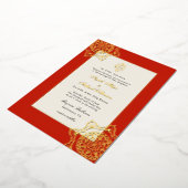 Invitation En Aluminium Élégant mariage indien Mandala et Ganesh (Rotation)
