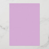 Invitation En Aluminium Élégant Mariage Lilac Purple Minimal Enregistrer L (Verso)