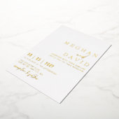 Invitation En Aluminium Élégant Mariage simple manuscrit (Rotation)