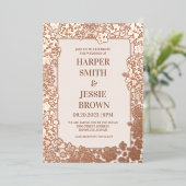 Invitation En Aluminium Elégant mariage tropical Hawaii Beach (Debout devant)