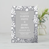 Invitation En Aluminium Elégant mariage tropical Hawaii Beach (Debout devant)