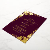 Invitation En Aluminium Élégant Mariage végétal (Rotation)