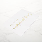 Invitation En Aluminium Elegant Matron d'honneur Proposition Gold Foil Car (Rotation)