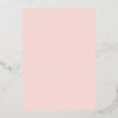 Invitation En Aluminium Élégant Mehndi Bachelorette Rose Gold (Verso)