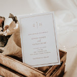 Invitation En Aluminium Élégant minimaliste et chic Mariage frontalier Ros<br><div class="desc">Ces invitations de mariage élégantes et modernes présentent une feuille d'or rose design minimaliste,  avec un cadre rose classique en feuille d'or à la frontière,  sur un arrière - plan blanc. Ajoutez vos initiales ou votre monogramme pour les rendre complètement vôtres.</div>