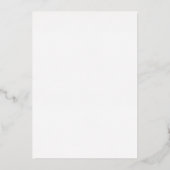 Invitation En Aluminium Élégant minimaliste Mariage de script (Verso)