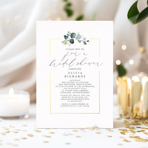 Invitation En Aluminium Elégant minimaliste verdure mariage script