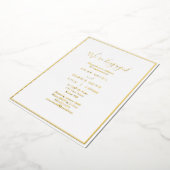 Invitation En Aluminium Elégant Moderne Nous sommes engagés Engagement Par (Rotation)