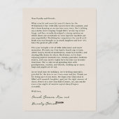 Invitation En Aluminium Élégant Noël multi-photo "Joy to the World" (Verso)