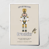 Invitation En Aluminium Élégant Nutcracker Noël Fête Fête de Noël (Recto)