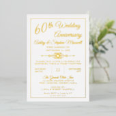 Invitation En Aluminium Élégant papier alu pour fête d'anniversaire de mar (Debout devant)