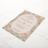 Invitation En Aluminium Elegant Pastel Floral (Rotation)
