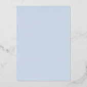 Invitation En Aluminium Élégant Photo superposition Dusty Blue Boho Mariag (Verso)