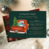 Invitation En Aluminium Elegant Plaid Script Christmas Holiday Party