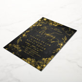 Invitation En Aluminium Élégant roman | Mariage rose Gold Foil (Rotation)