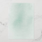 Invitation En Aluminium Elégant romantique Succulents Gold Greenery Mariag (Verso)