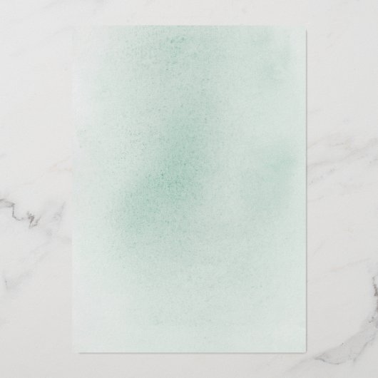 Invitation En Aluminium Elégant romantique Succulents Gold Greenery Mariag (Verso)