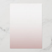 Invitation En Aluminium Élégant Rose Gold Calligraphy Script Mariage (Verso)