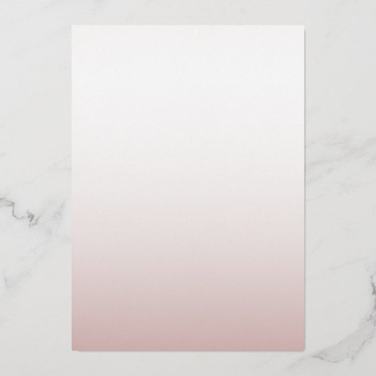 Invitation En Aluminium Élégant Rose Gold Calligraphy Script Mariage (Verso)