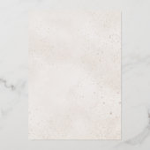 Invitation En Aluminium Elégant Rose Monogramme or Mariage Foil Invitatiat (Verso)