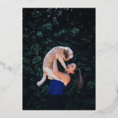 Invitation En Aluminium Élégant Script Médicale School Graduation Party (Verso)