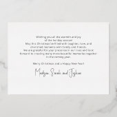 Invitation En Aluminium Élégant Script Police Typographie Croire Holiday (Verso)