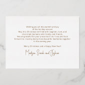 Invitation En Aluminium Élégant Script Police Typographie Croire Holiday (Verso)