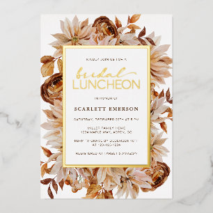 Invitation En Aluminium Élégant Shower de Mariage d'Automne