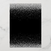 Invitation En Aluminium Elégant Silver Disco Ball Faisons la fête Annivers (Verso)