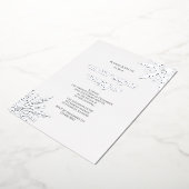 Invitation En Aluminium Élégant Snowflakes Solstice d'hiver Célébration (Rotation)